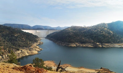 Photo illustration of proposed Temperance Flat dam