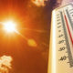 Photo illustration of heatwave and thermometer
