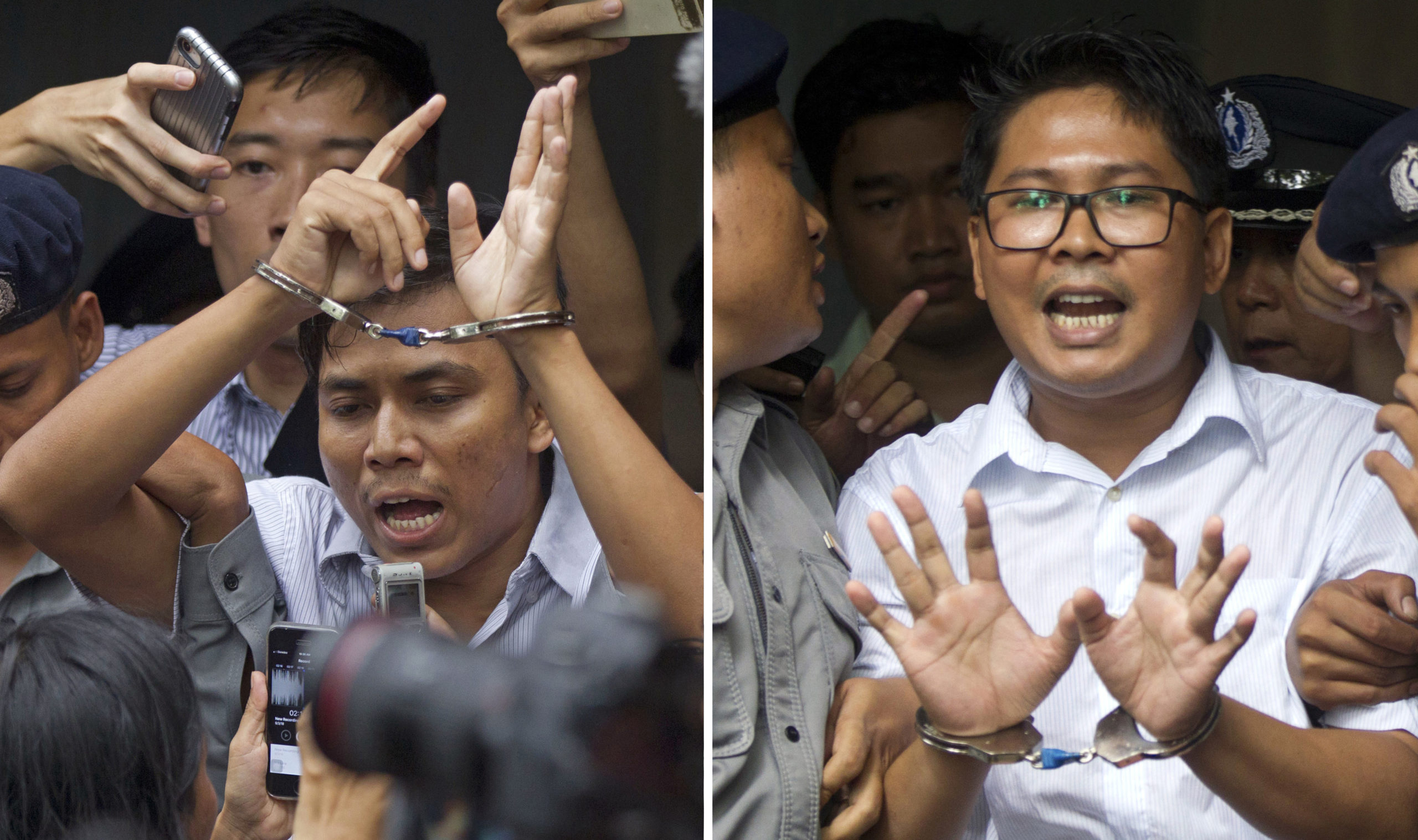 Photo of sentenced Reuters journalists