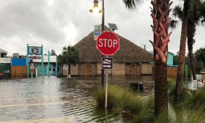 Photo of flooding in St. Marks, Fla. due to Hurricane Michael