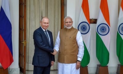 Photo of Prime Minister Narendra Modi and Russian President Vladimir Putin