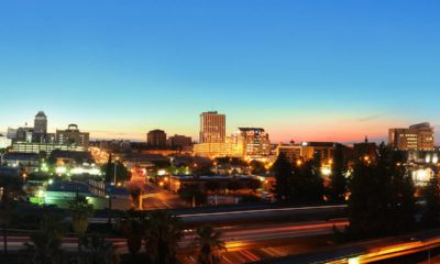 Photo of downtown Fresno at night