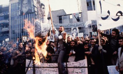 Photo of protesters in Tehran, Iran