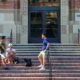Photo of people on the UCLA campus