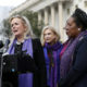 Photo of Rep. Debbie Dingell, D-Mich., Rep. Barbara Lee, D-Calif., and Sheila Jackson Lee, D-Texas