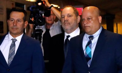 Photo of Harvey Weinstein entering State Supreme Court