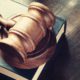 Photo of a judge's gavel and book