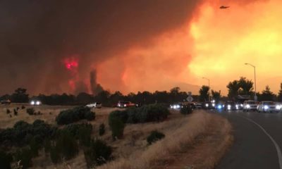 Photo of fire in Redding, Ca.