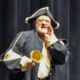 Photo of Raymond Ensher serving as the Town Crier for Valley Town Hall