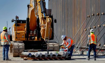 Photo of border wall construction in Yuma