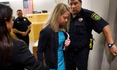 Photo of Amber Guyger leaving court for jail