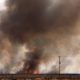 Photo of smoke in Tel Abyad, Syria
