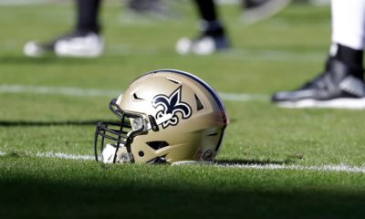 Photo of a New Orleans Saints helmet