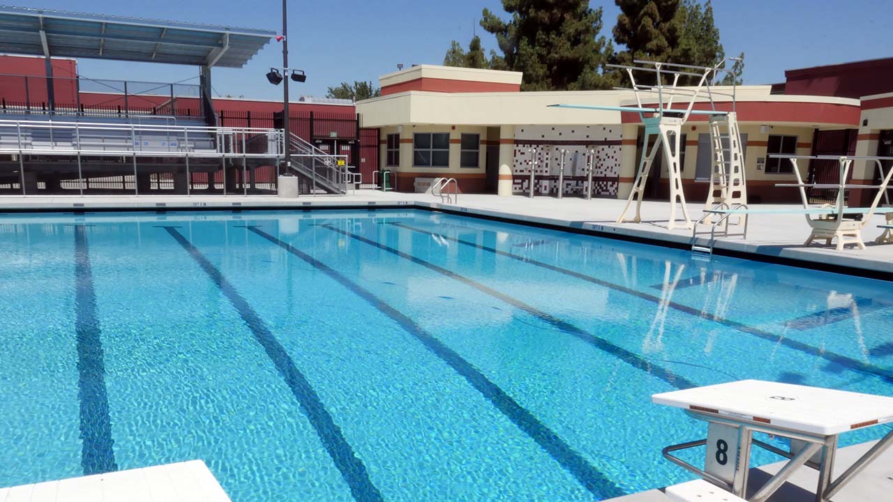 Image of new swimming complex at McLane High School